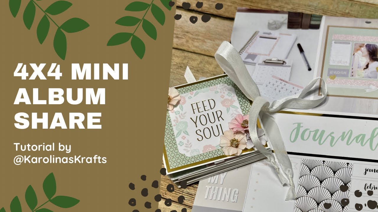 4x4 Mini Album Share using a tutorial by ​⁠@KarolinasKrafts