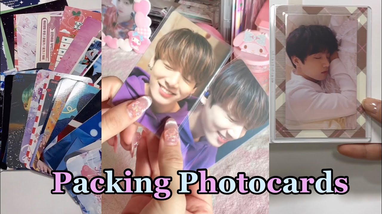 🐰💜 Packing Kpop Photocards (BTS Jungkook ver.) #23[ ASMR ] ✨| tiktok compilation |