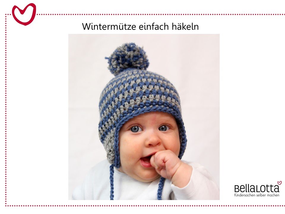 Babym&uuml;tze mit Ohrenschutz ganz einfach h&auml;keln - f&uuml;r Anf&auml;nger