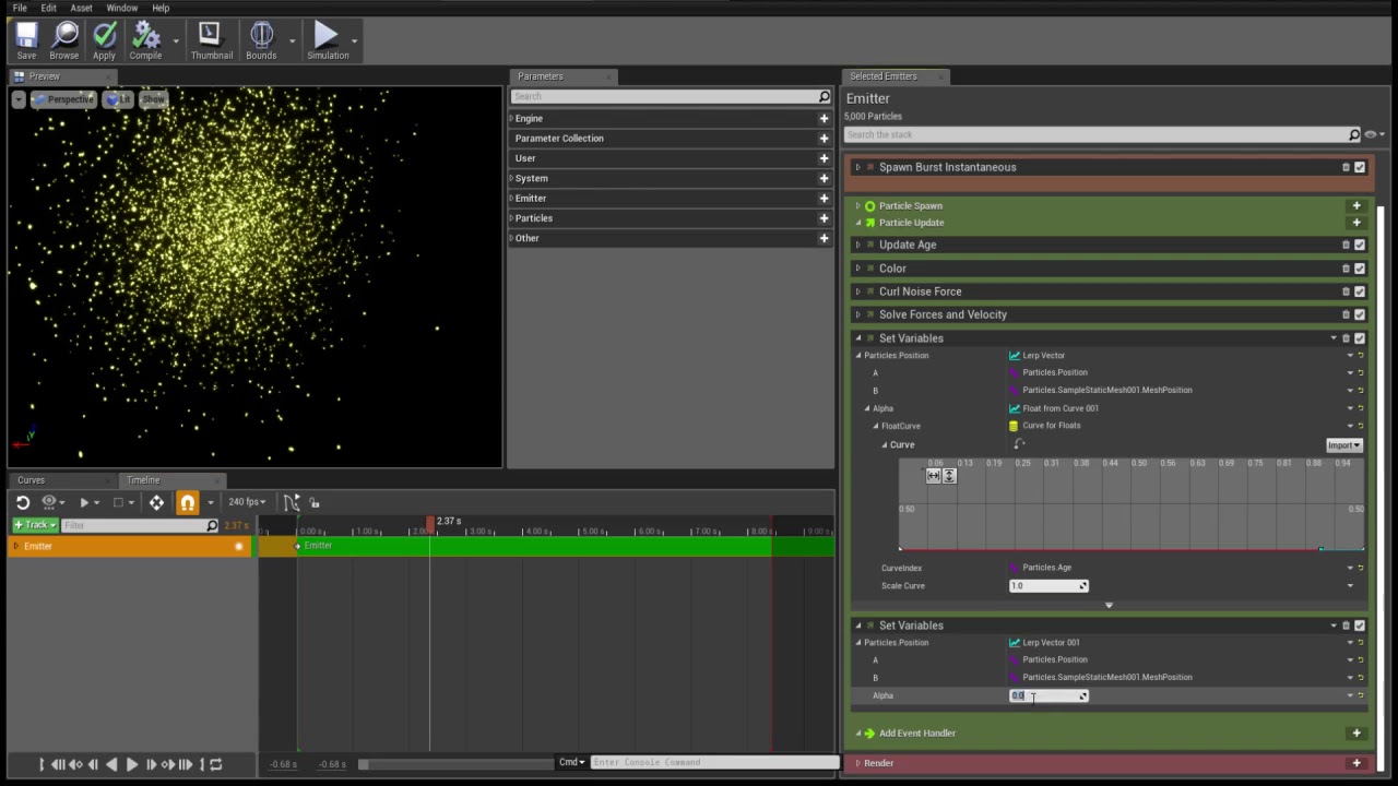 UE4 Niagara Tutorial - Morphing Between 2 Static Meshes (Native modules only!)