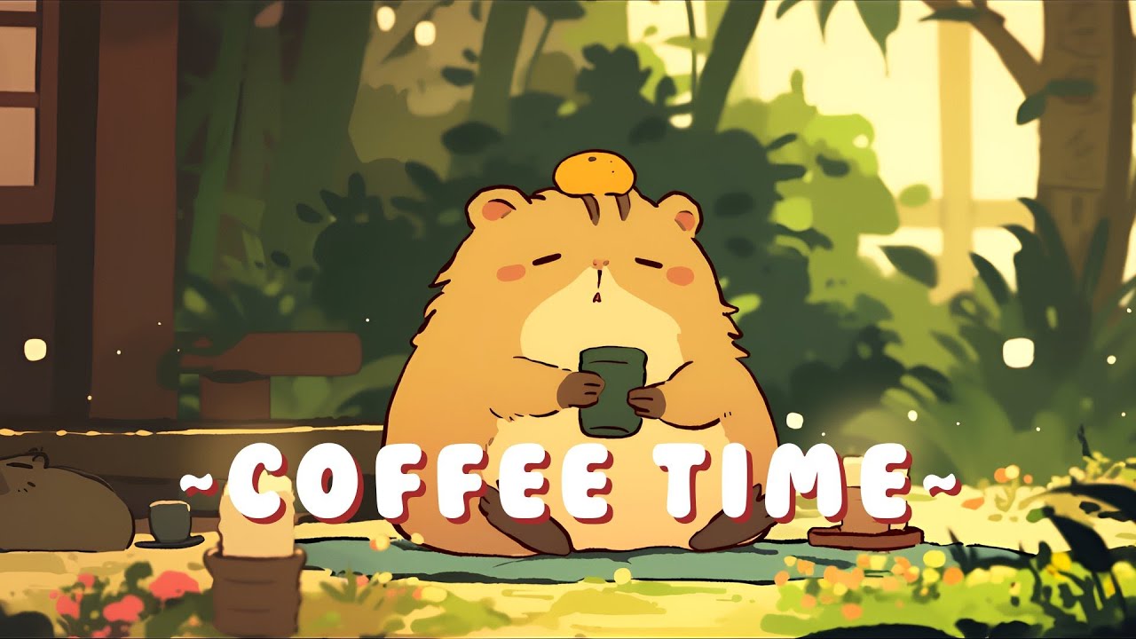 [Extended Mix] Capybara Lofi Radio | Peaceful Beats for Studying & Relaxing 🦫 🌿 ☕