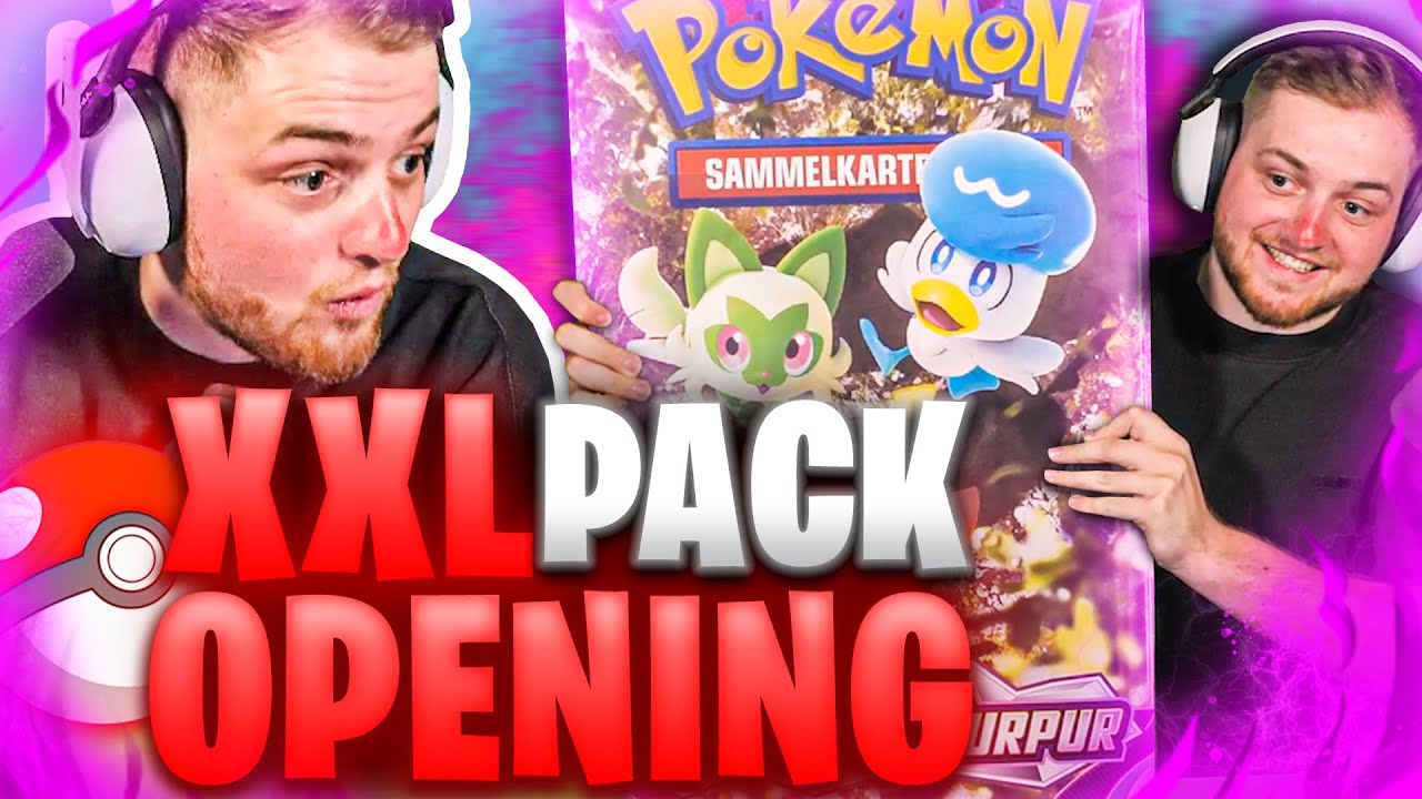 🤯😱GRÖßTER BOOSTER der WELT! - WELTPREMIERE Pack Opening! | Neues Karmesin & Purpur Pokemon Set!