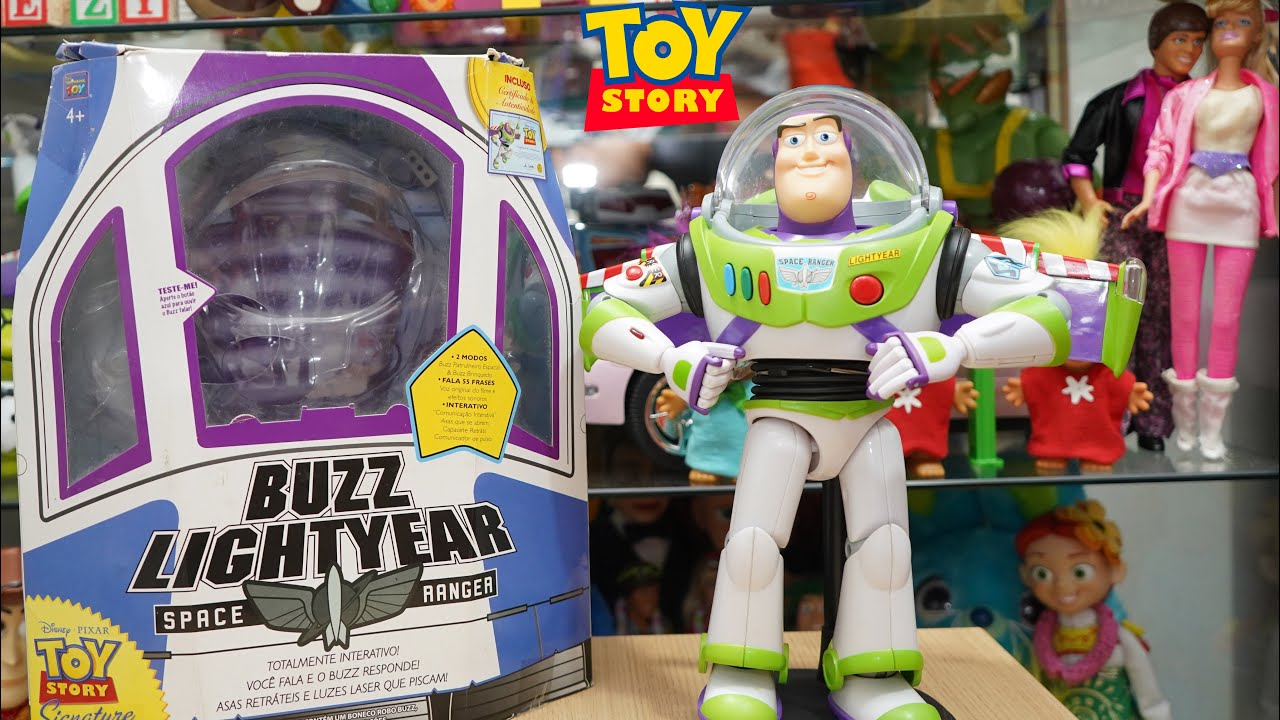 Toy Story Coleção Collection Buzz Lightyear Signature Collection Em Português Yellow Thinkway Toys