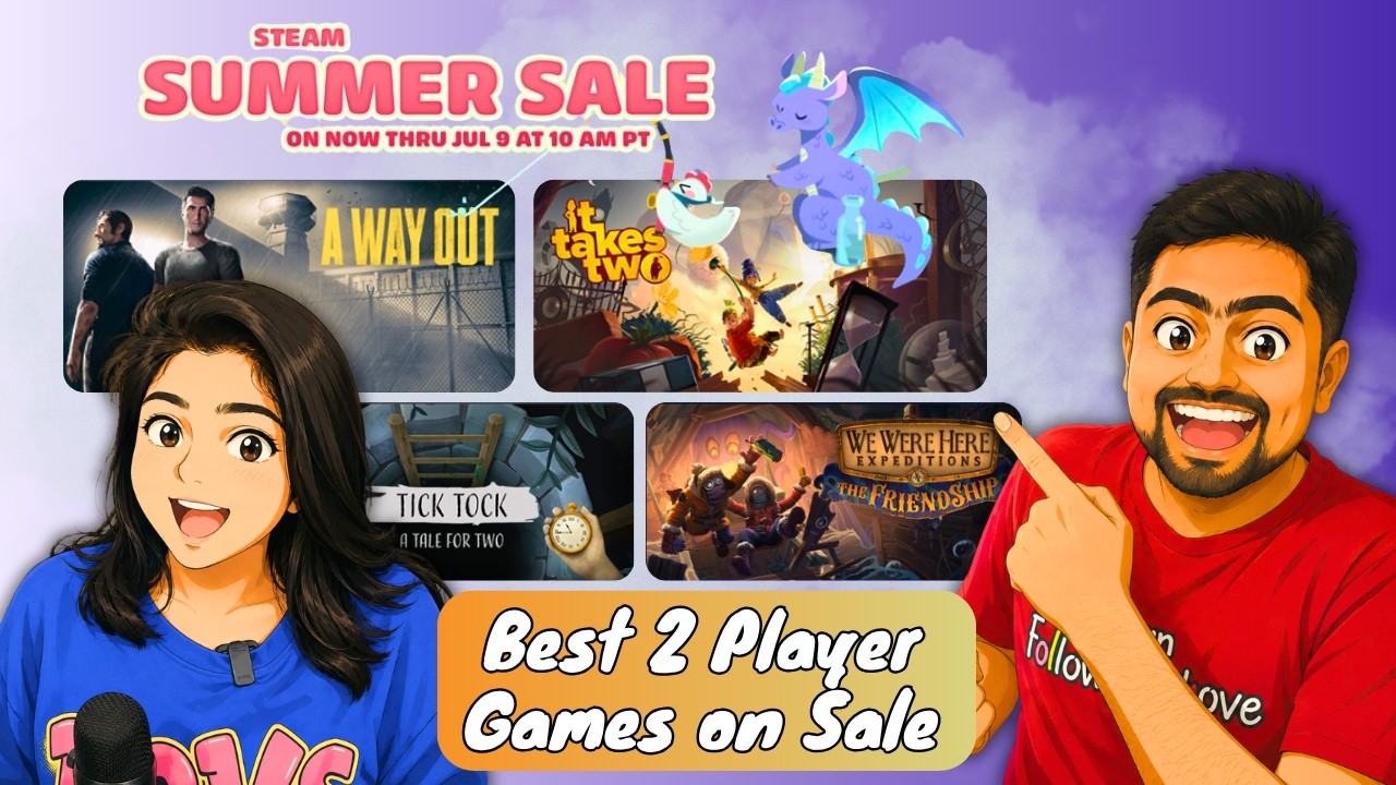 Best Deals on Top 4 Co-op 2 Player Games on the Steam Summer Sale 2026 🔥🎮