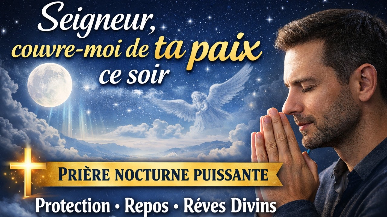 Seigneur, couvre-moi de ta paix ce soir | Prière nocturne puissante pour protection, repos et rêves