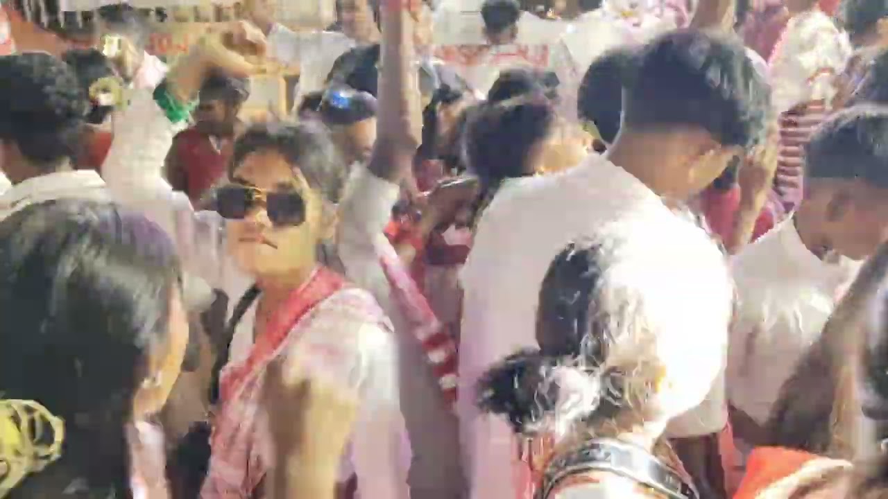 #Sarhul julus Ranchi main road 2025#jharkhand biggest festivals #,