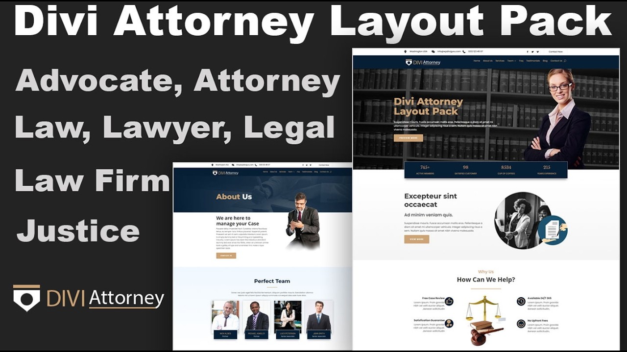 The Ultimate Divi Layout for Lawyers & Law Firms (Zero Coding + Free Setup!)