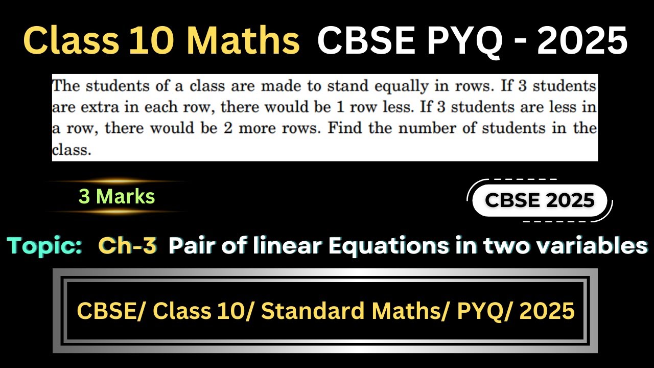 The students of a class are made to stand equally in rows. If 3 students are extra in each row,there