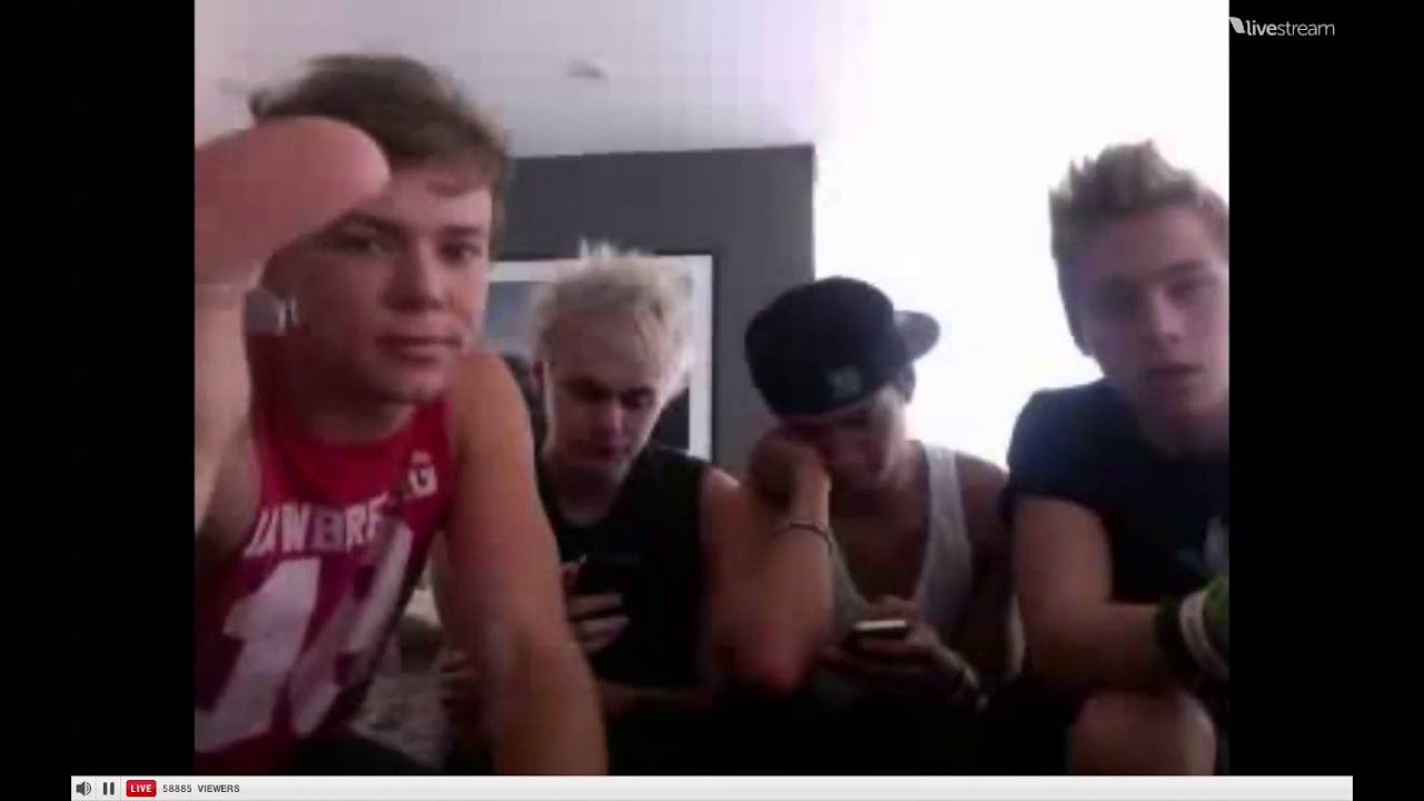 5sos Twitcam 18/08/13