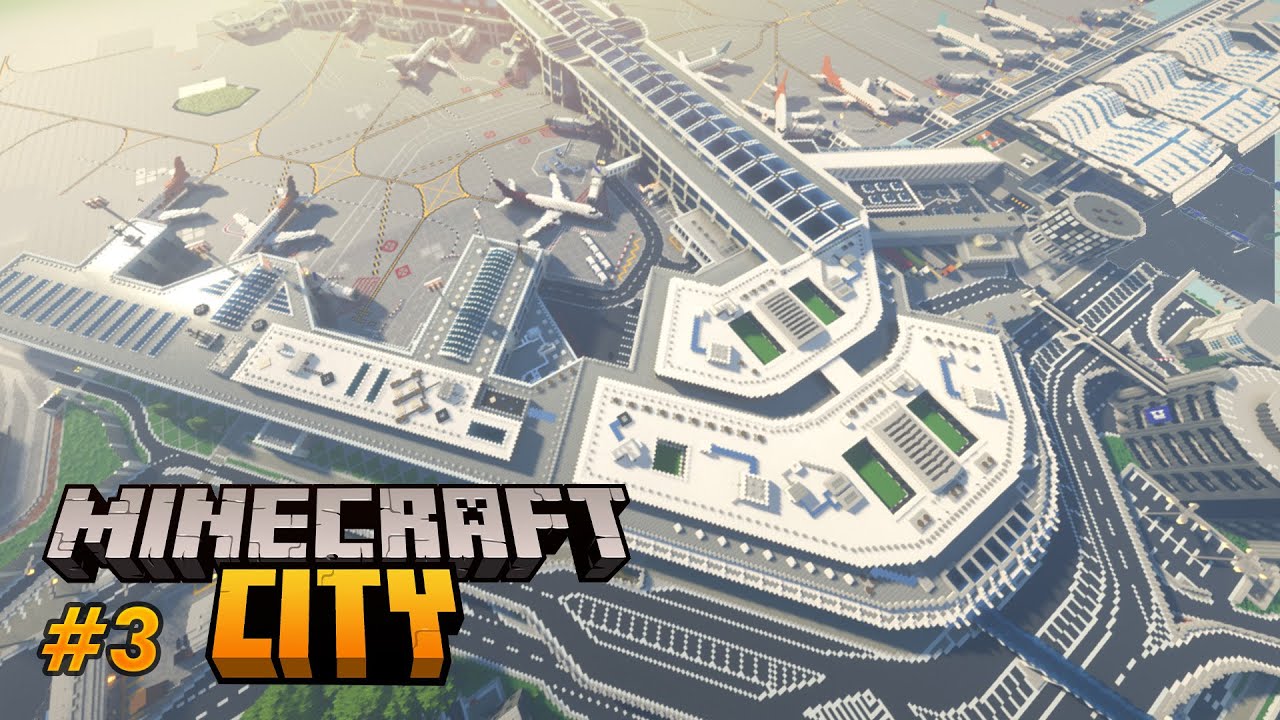Der Flughafen (Part 3) | Minecraft City Building Timelapse | Ep. 3