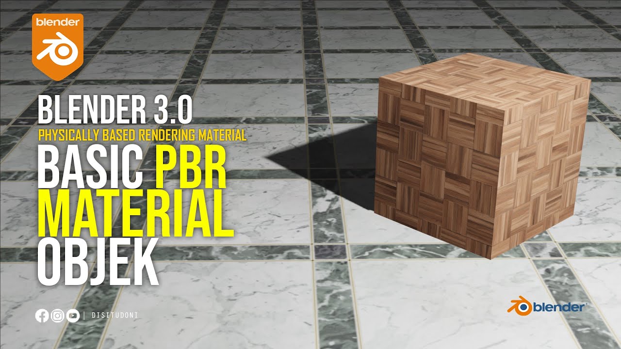 PBR MATERIAL 3D BLENDER | TUTORIAL VIDEO