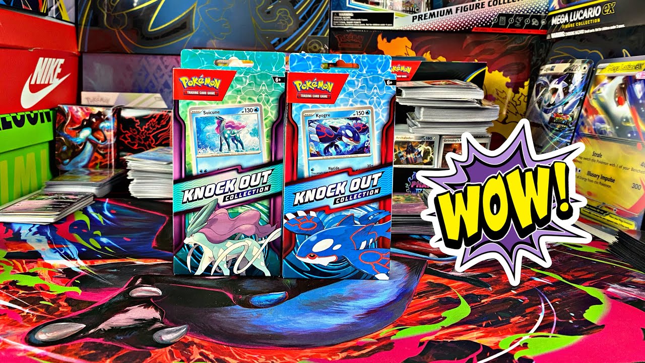 ОТКРЫТИЕ КОЛЛЕКЦИИ POKÉMON KYORGRE & SUICUNE KNOCKOUT