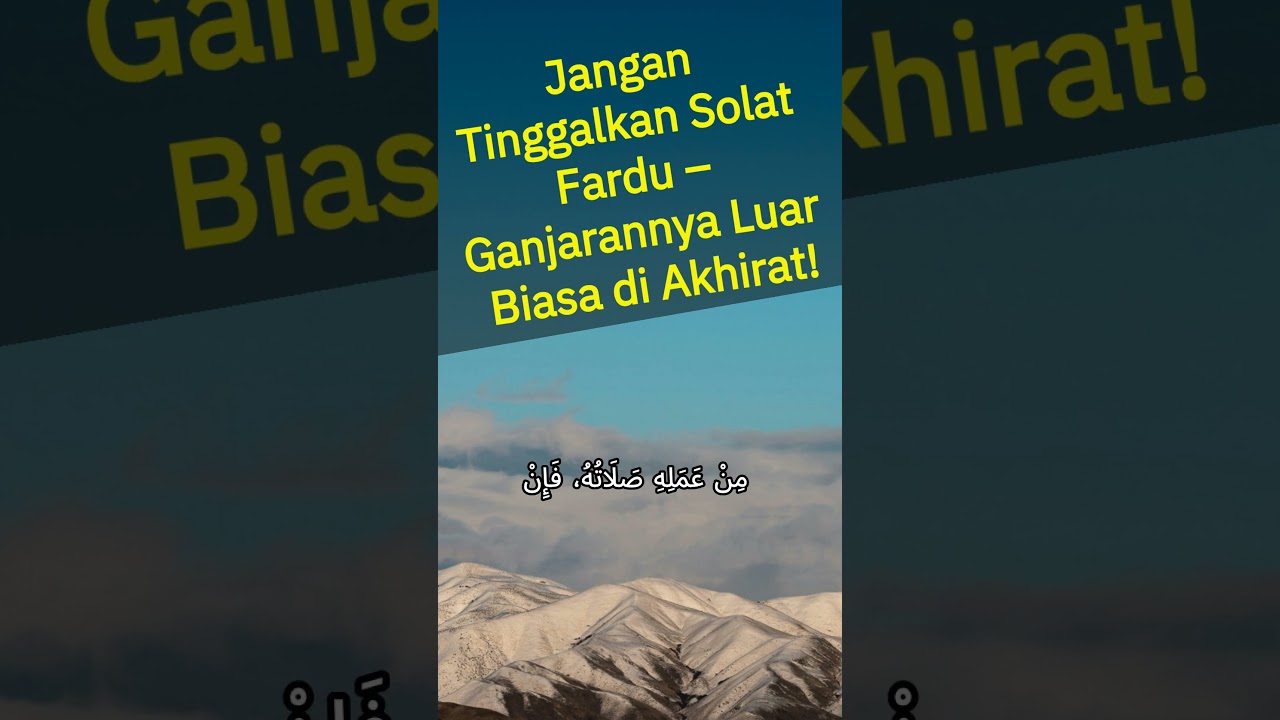 Jangan Tinggalkan Solat Fardu &ndash; Ganjarannya Luar Biasa di Akhirat!
