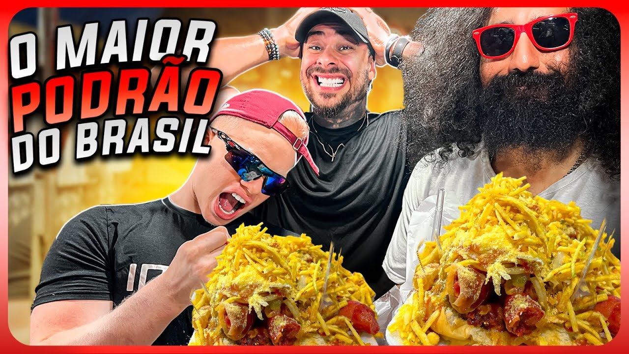 MENDIGO FIT DESAFIOU O MARROM A COMER TUDO! - LEO STRONDA