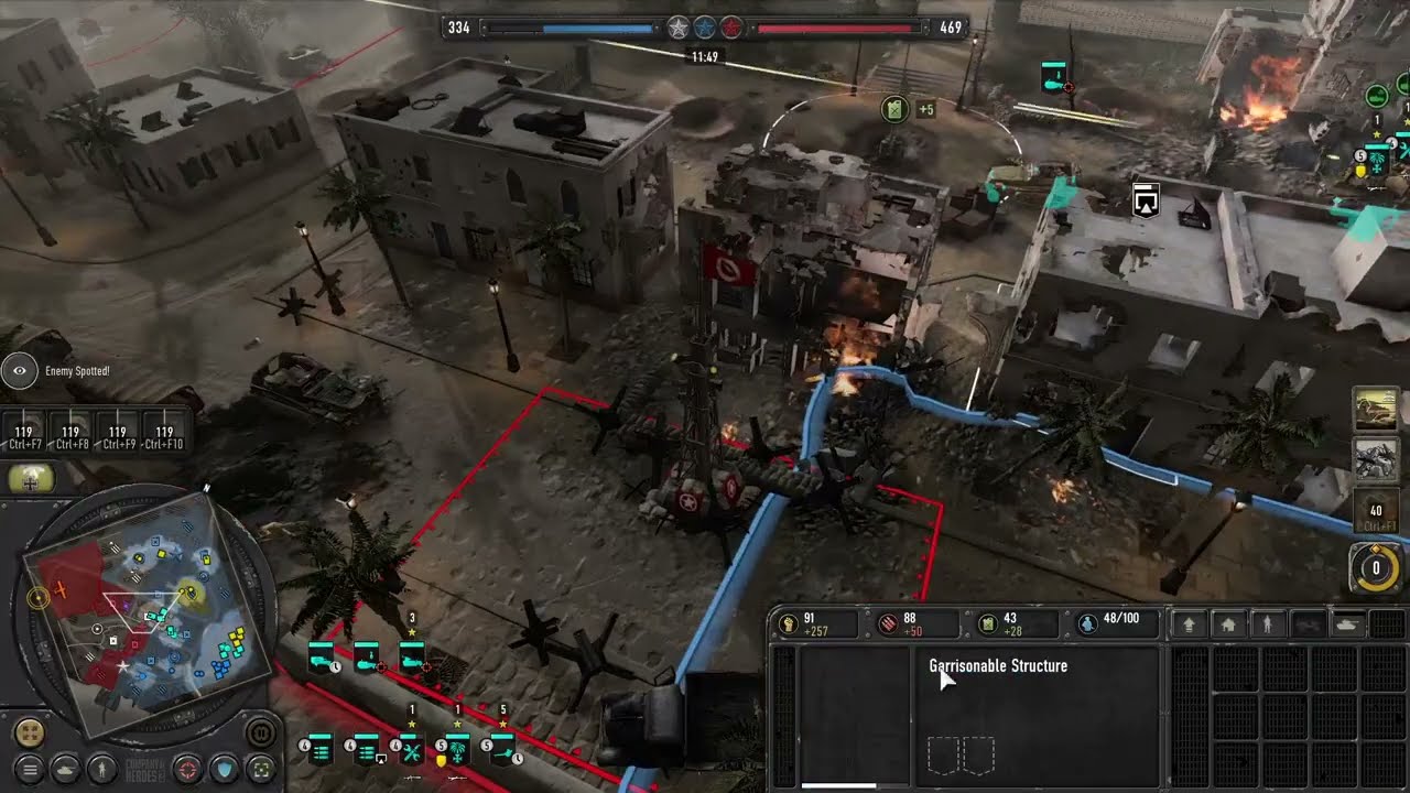 COH 3, Quick Match 3 vs 3 players - The game just flipped upside down in a terrifying moment!