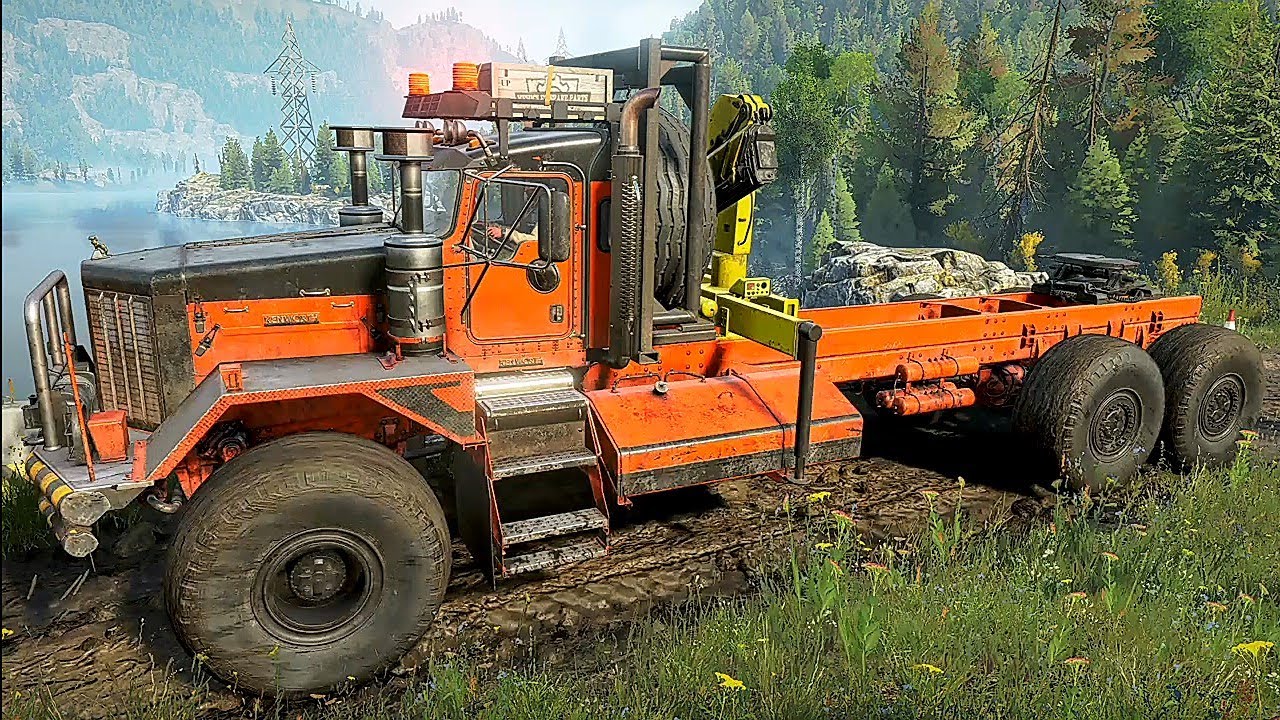 Kenworth 963 Customizations & Test Drive | SnowRunner Season 10 - Fix & Connect