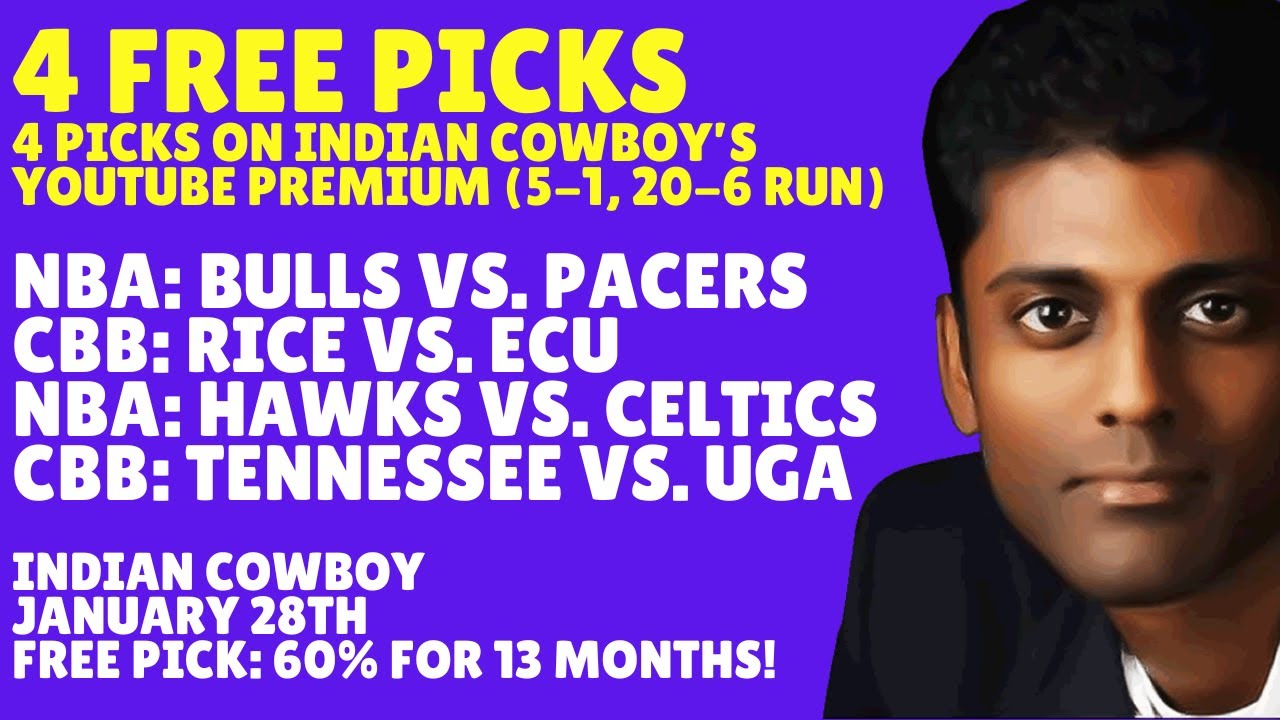 Tuesday NBA Basketball Picks Predictions & Best Bets 01/27/2026 Indian Cowboy Picks Predictions Bets