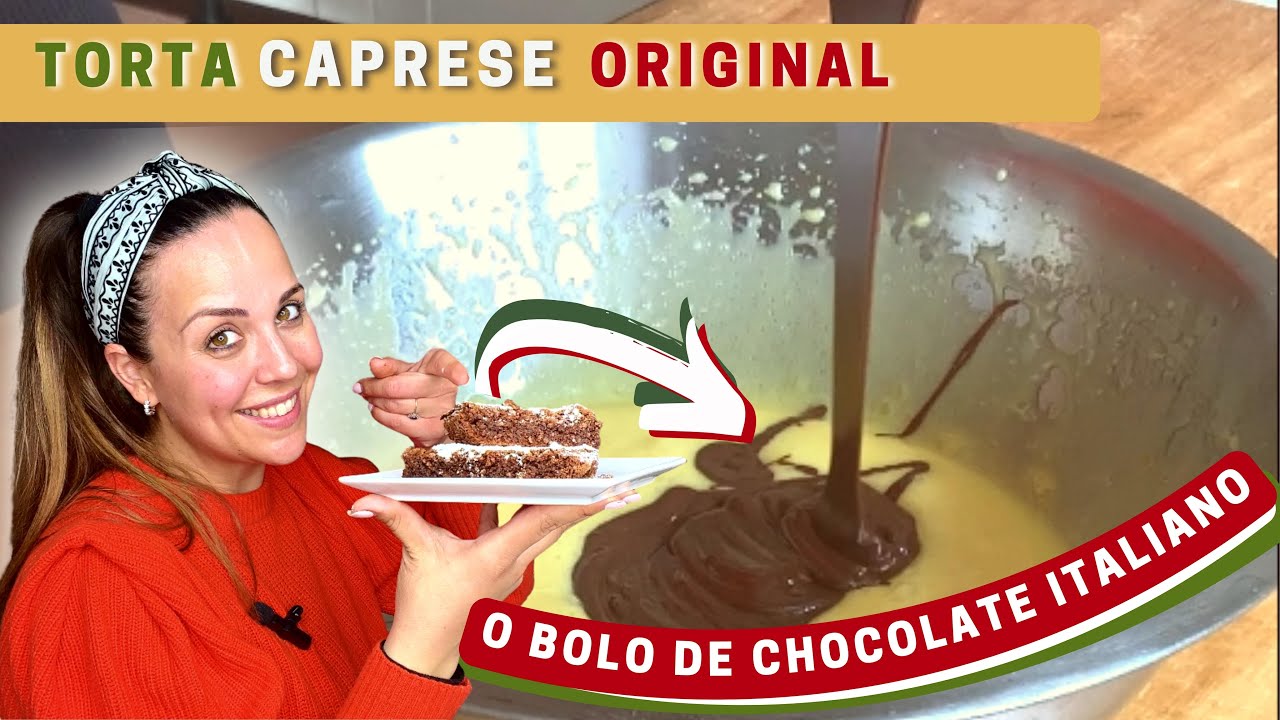 Torta Caprese - Receita do bolo de chocolate mais famoso da Itália