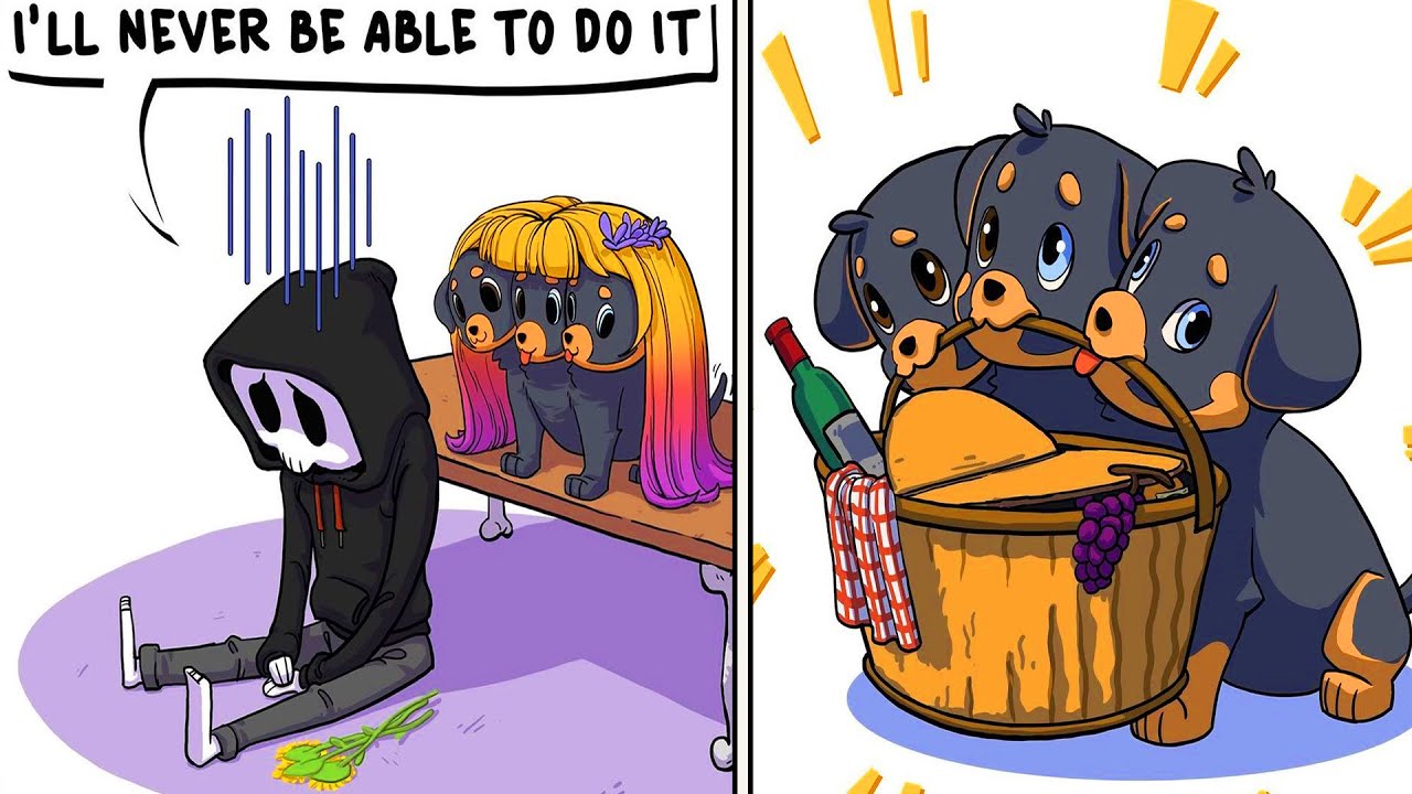 Hilarious Comics Illustration About Gods By Goofygodscomics #3 || Hades & Persephone Love Story