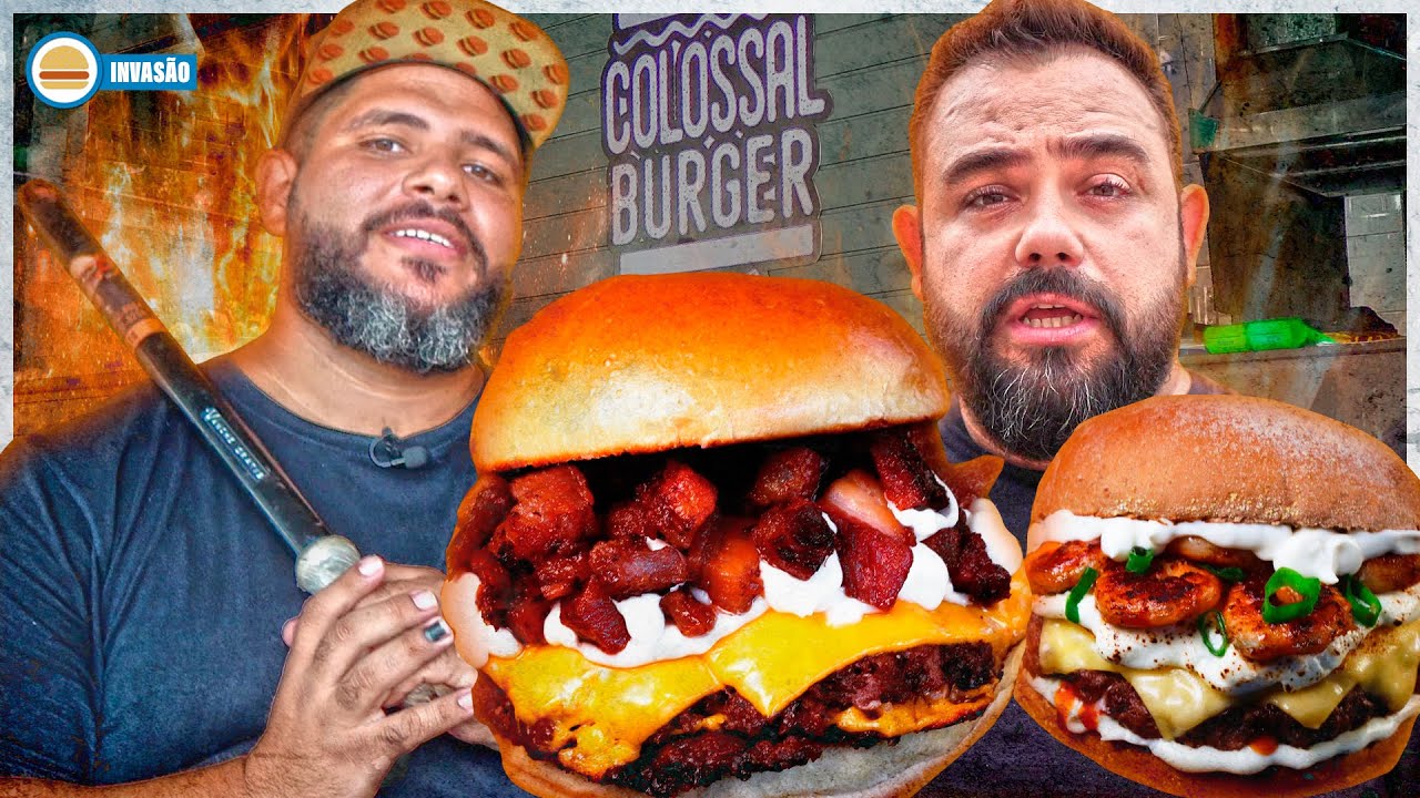 🔥👊 HAMBÚRGUER BRUTO SEM MISÉRIA - INVASÃO COLOSSAL | Hambúrguer Perfeito