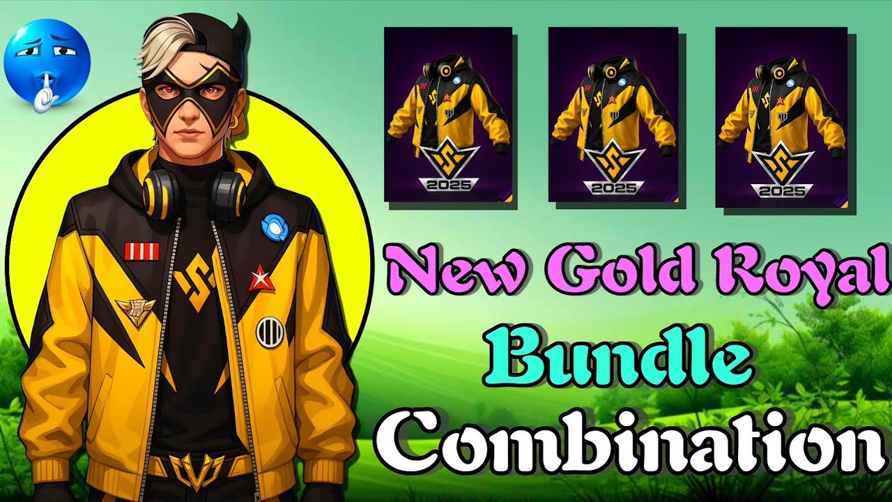 New Gold Royal Bundle God Level Dress Combination In Free Fire || FFWS Role Star Bundle Dress Combo 