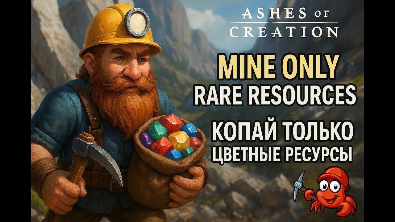 Секрет добычи цветных ресурсов / The secret of rare ore mining — Ashes of Creation