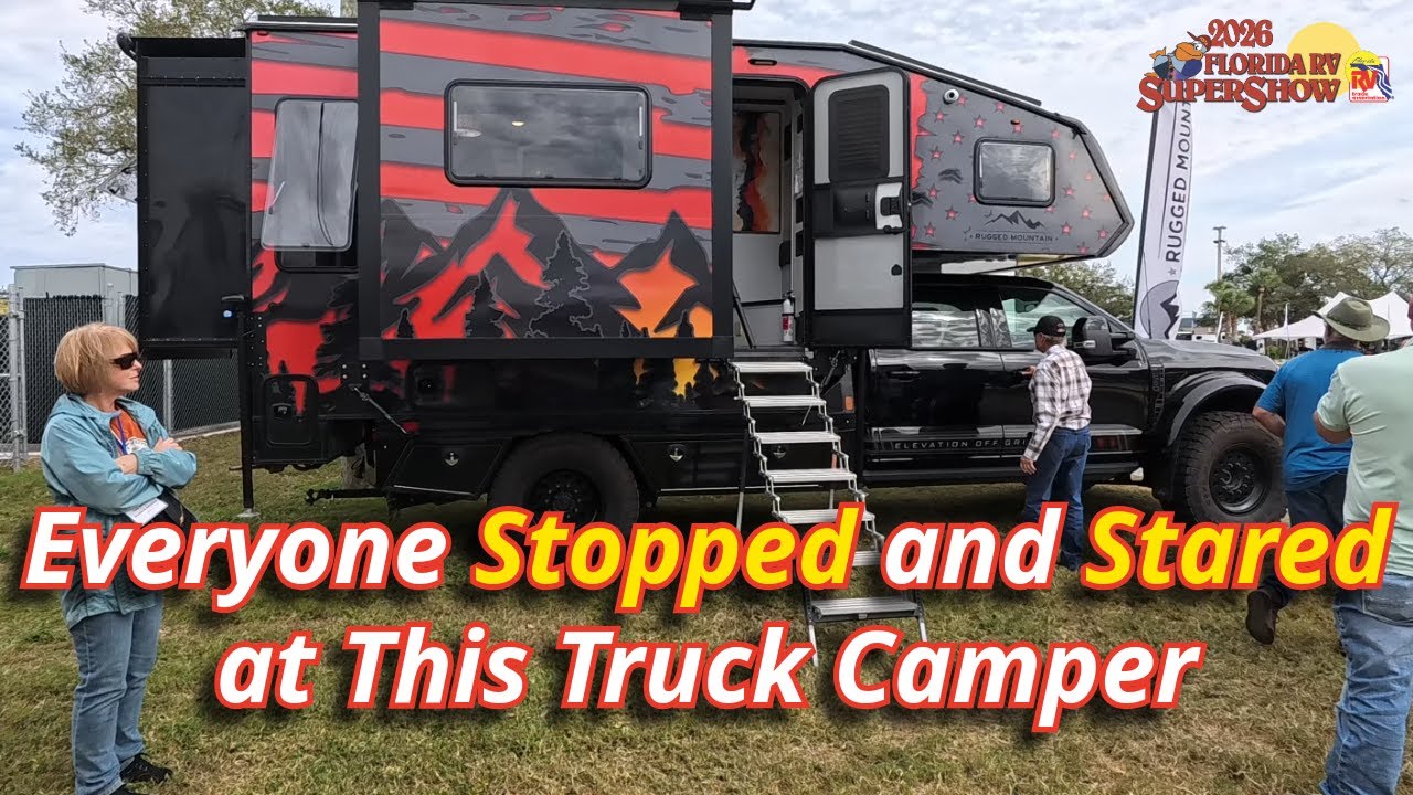 Обзор автодомов Rugged Mountain Truck Campers 2026 года | Выставка автодомов во Флориде