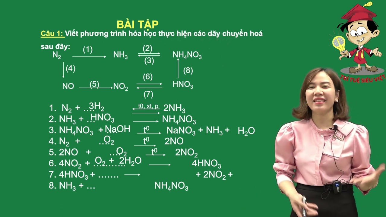 Hóa 11 |Chương 8| Bài 32: LUYỆN TẬP TÍNH CHẤT CỦA NITO, PHOTPHO VÀ CÁC HỢP CHẤT CỦA CHÚNG