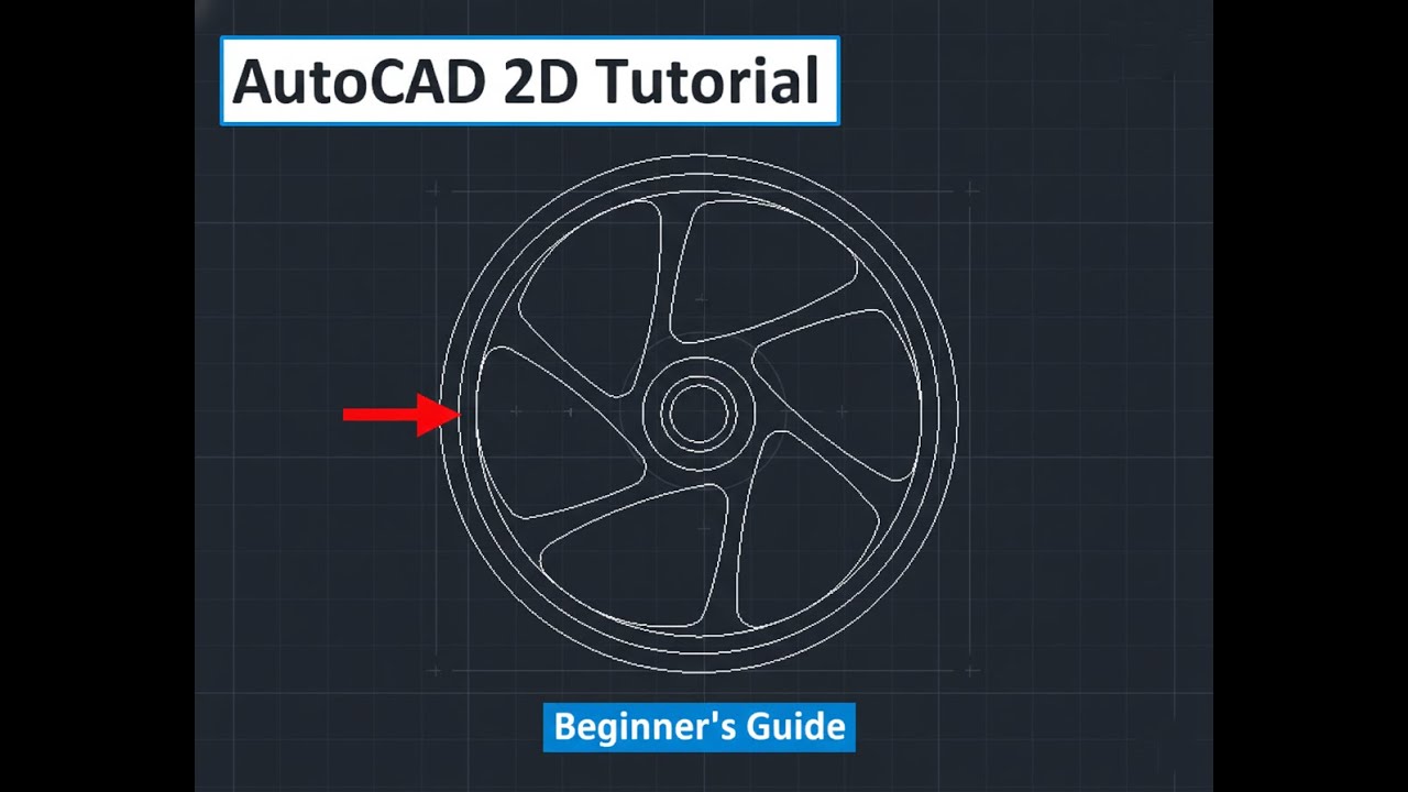 Mechanical Wheel Design Practice | AutoCAD 2D Drawing
