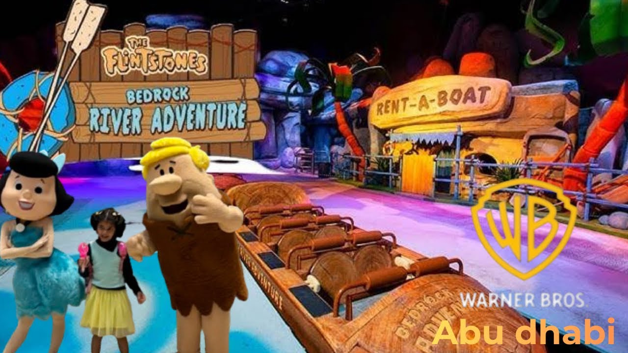 Warner Bros 🦹 |World largest theme park |A detail tour to Bedrock adventure boat ride 🛥️ #warnerbros