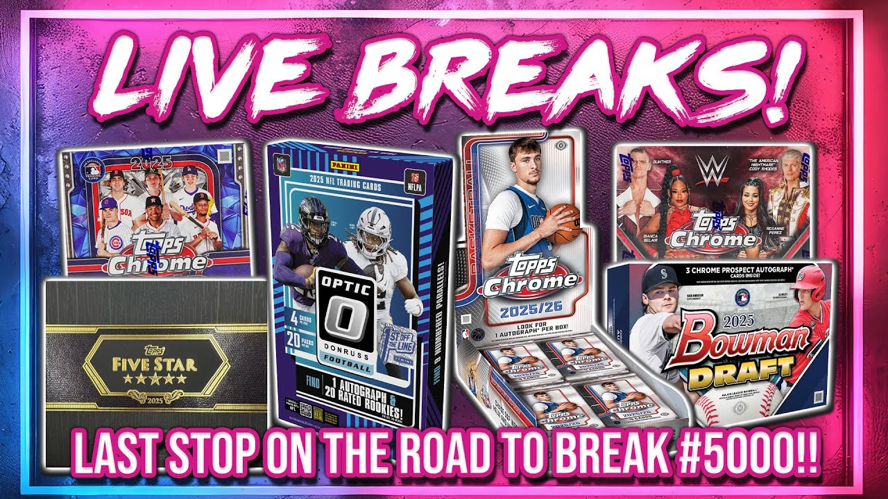 WEDNESDAY NIGHT BREAKS!! | Optic FOTL NFL  + Bowman Draft MLB + Chrome NBA & More (RGL 4988-4999)
