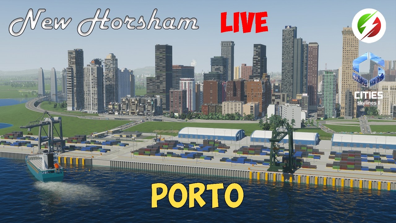 Porto in New Horsham con Cities Skylines 2 | LIVE