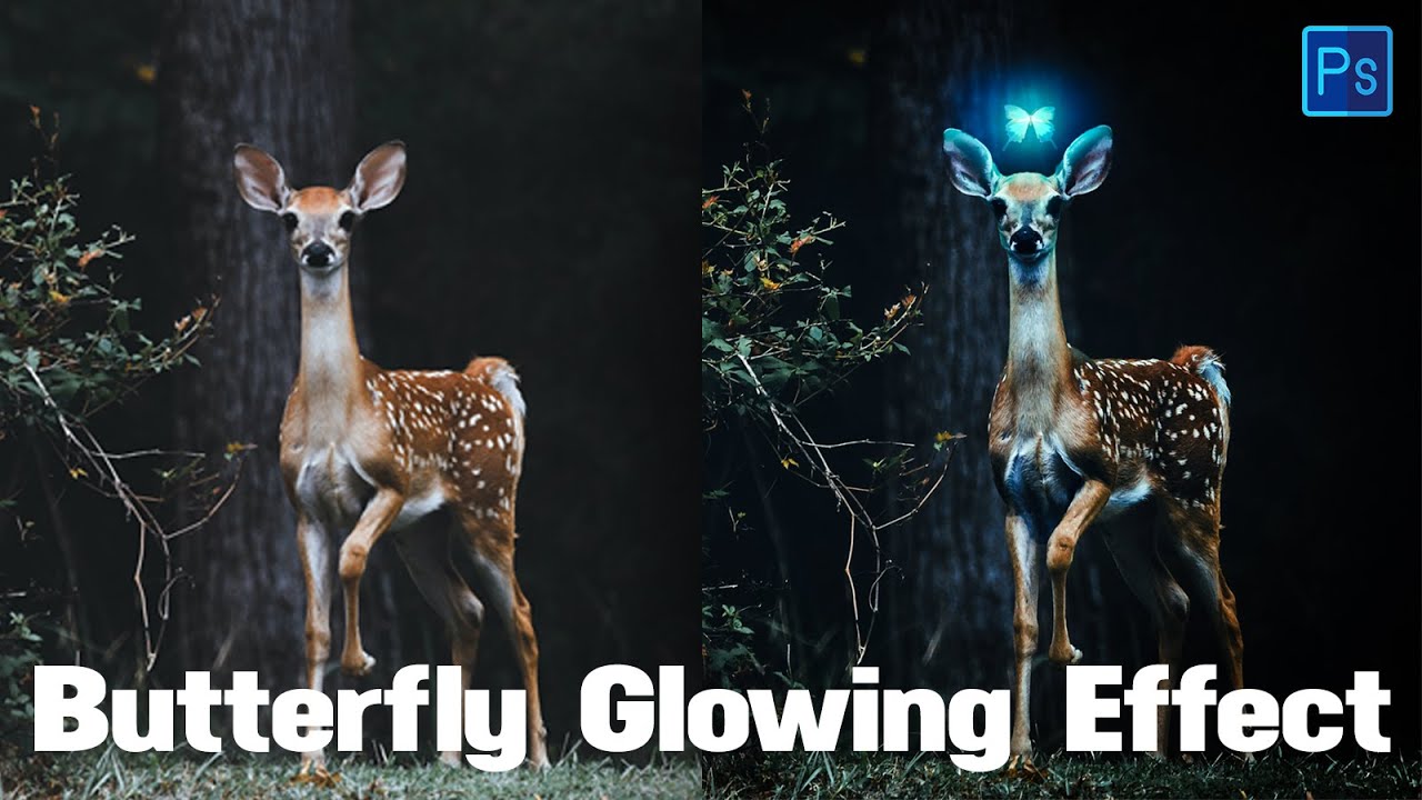 Glowing effect manipulation in photoshop | Glowing effect in photoshop