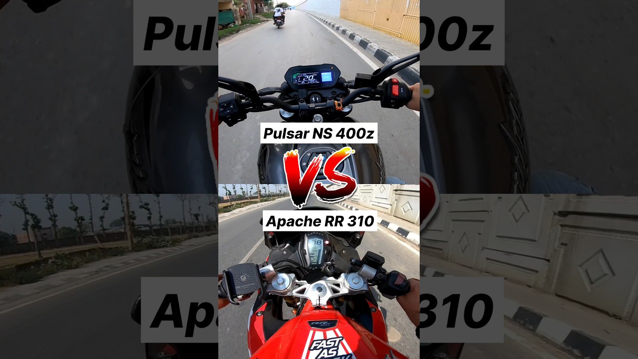 Pulsar NS 400z vs Apache RR 310 🔥 Gear Challenge #shorts #ns400