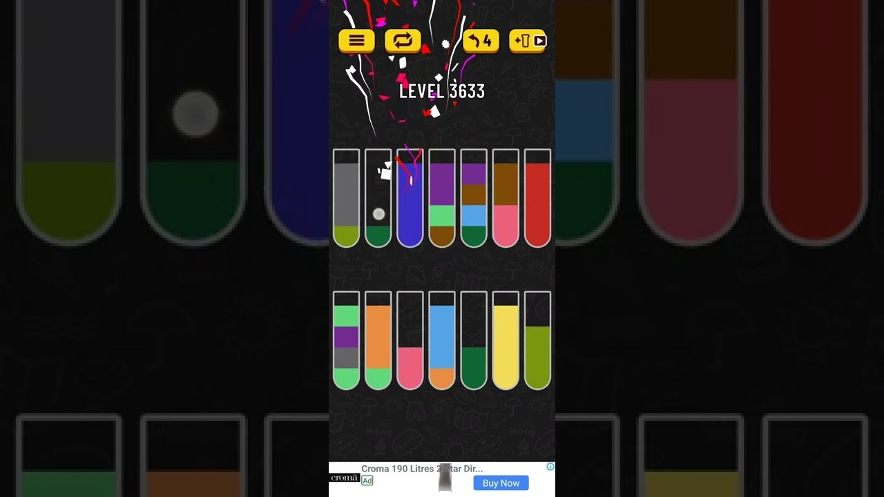 water sort puzzle level 3633