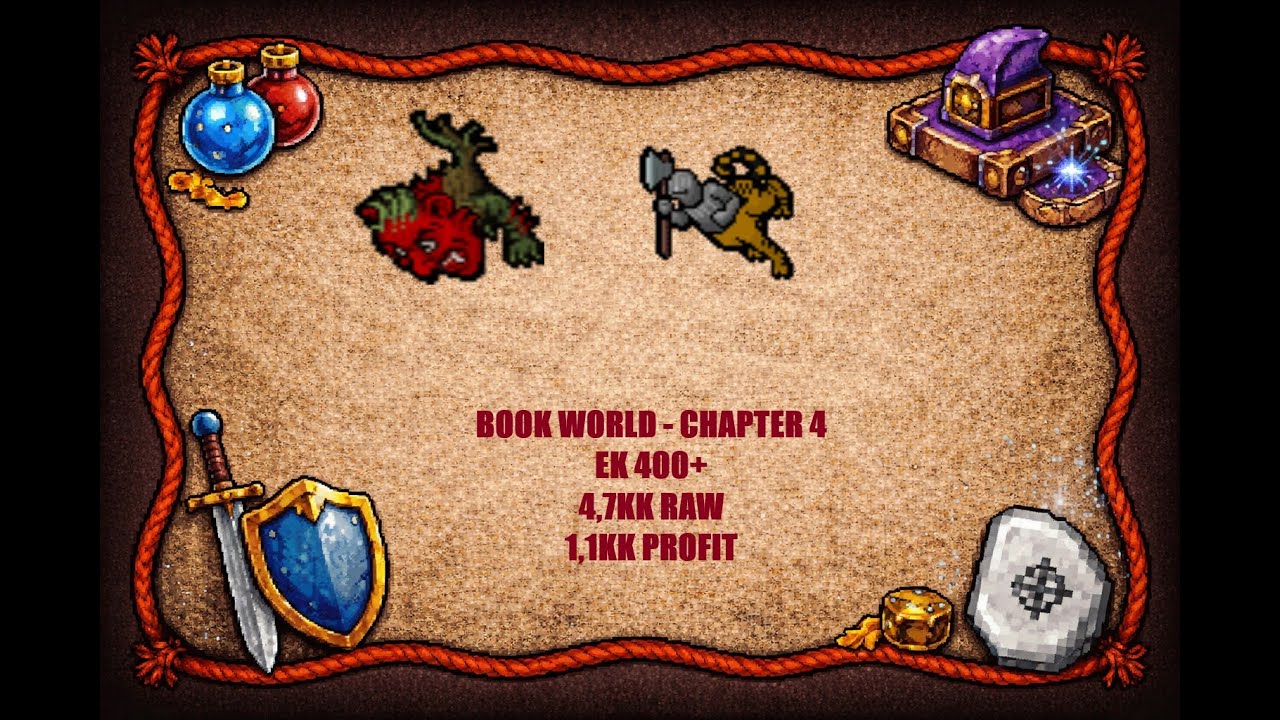 TIBIA  Book World - Chapter 4  – 400+ EK SOLO