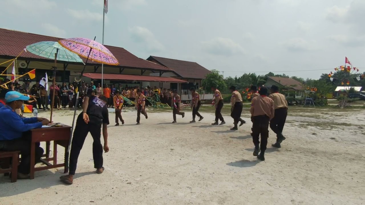 (JUARA 1) Yel-yel Penggalang Putra Kwarran Suhaid Pada Perkemahan Bakti Hari Pramuka Ke-62