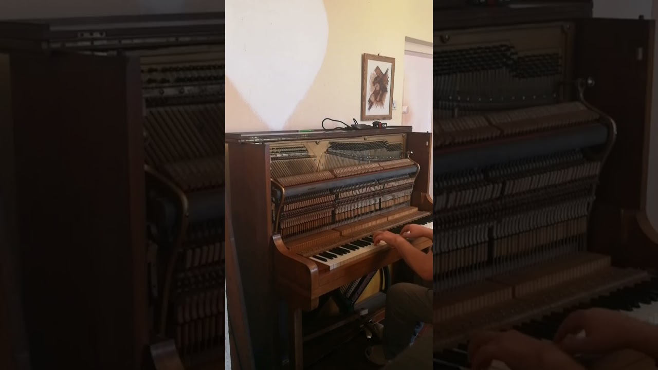 Pianino Ernst Koch & Engel (Berlin, 1929) przed i po strojeniu