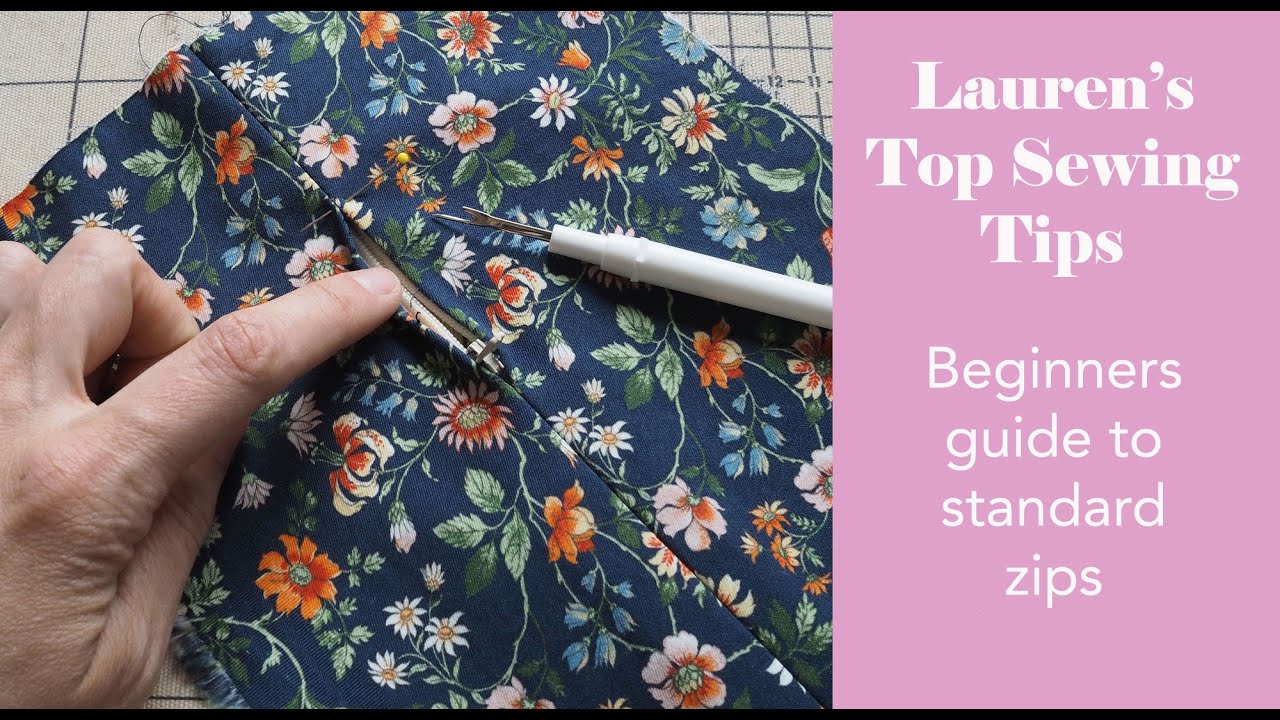 How to insert a standard centred zip - Laurens Top Tops - Part 10.2