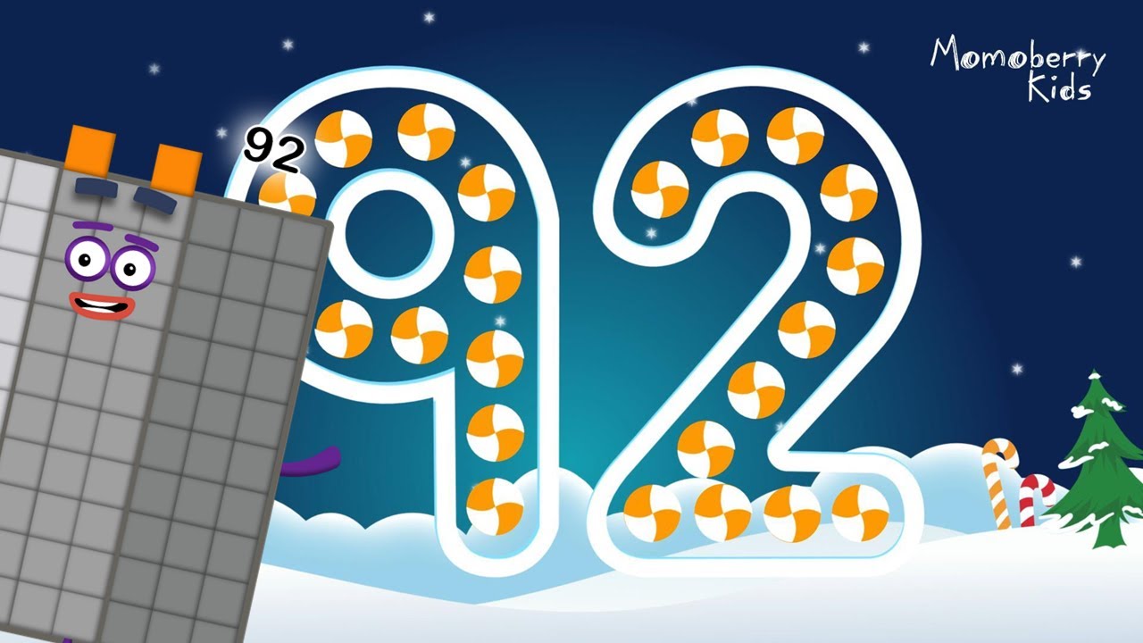 Numberblocks 92 Magic Run Special Christmas - Numberblocks Adventure | Number Counting Go Christmas