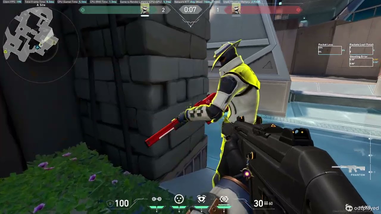 Clip of glitch wallbang spot on breez