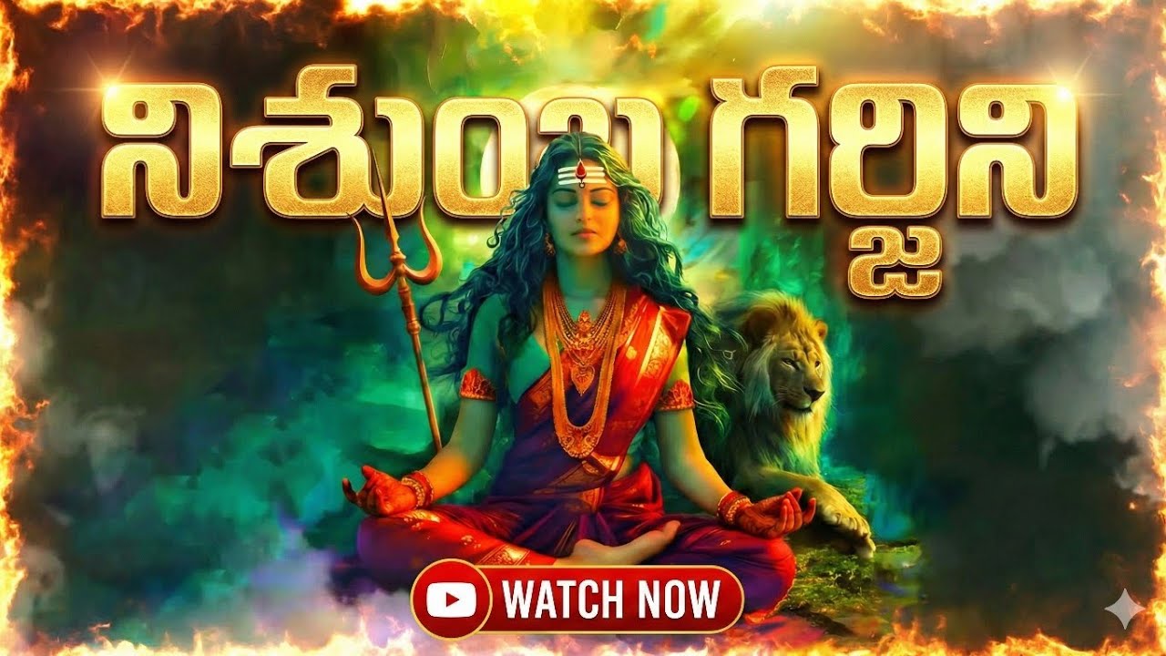#Nisumbha garjini Telugu  | Adi Shankaracharya | Powerful Devi Stotram |nishkarmakriya Yogi digital 