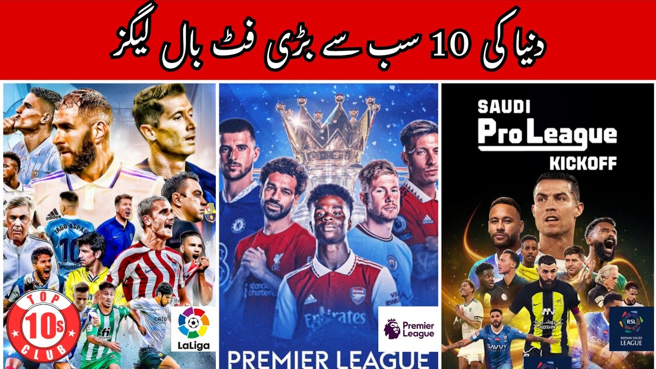 Top 10 Biggest Football Leagues in the World | Most Popular Football Leagues - Top10sclub