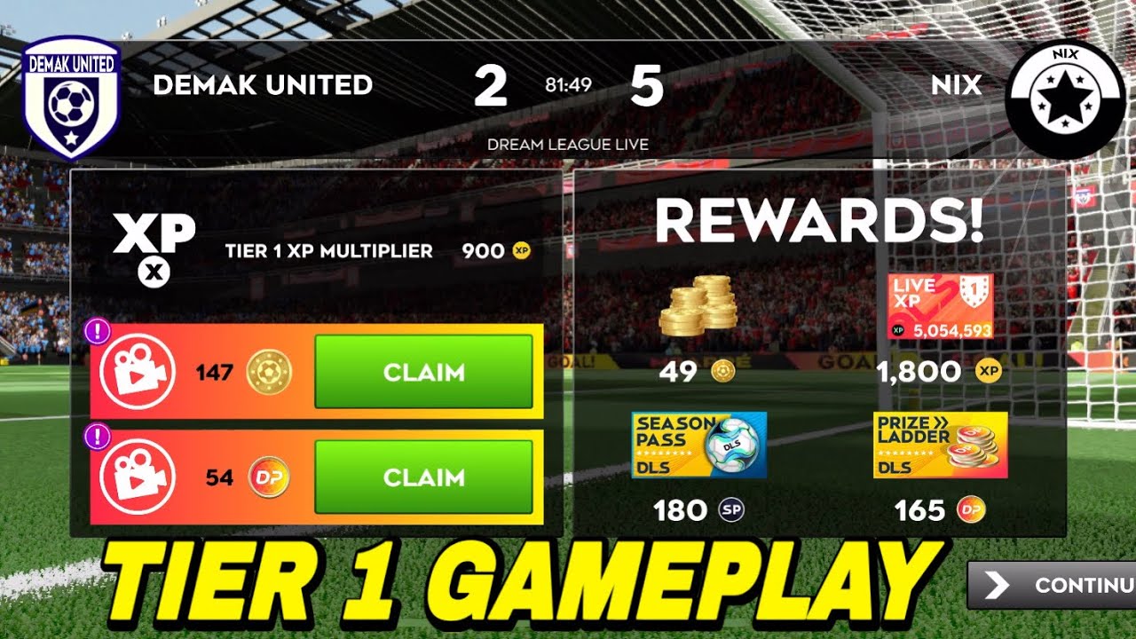 DLS 25 | Dream League Live | 5 Stunning Goals! Extend My Winning Streak in Tier 1