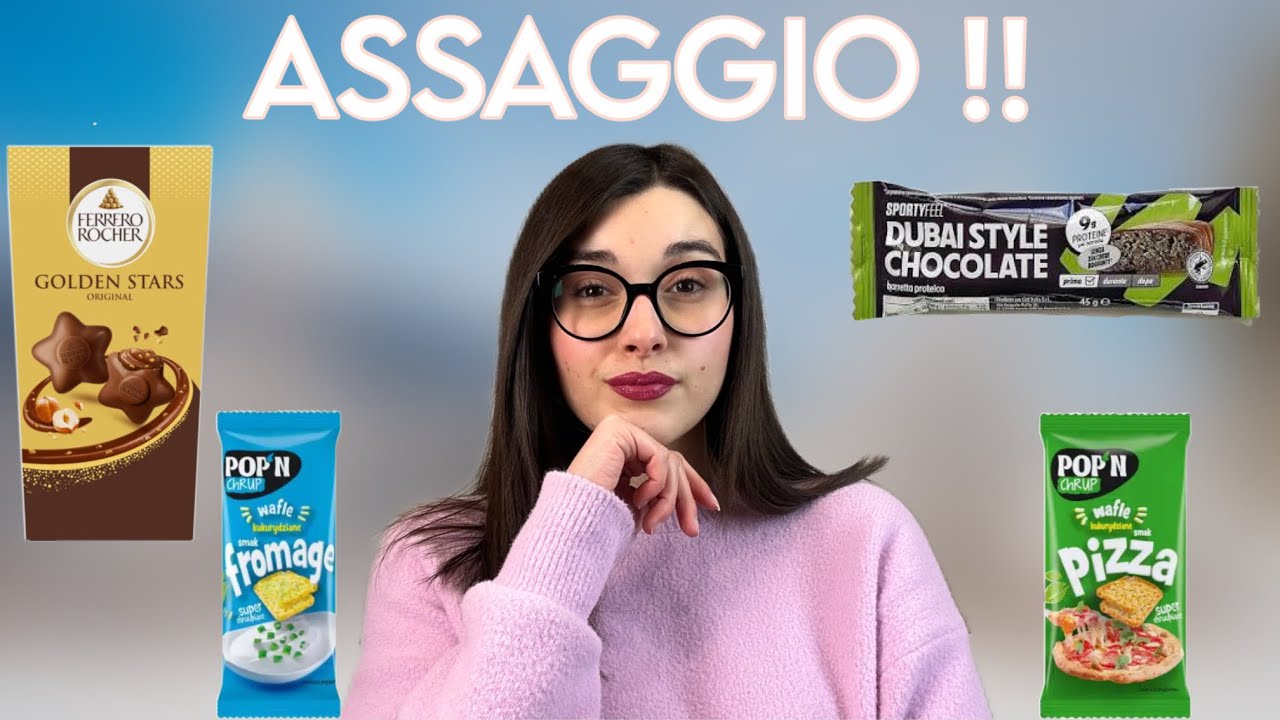 ASSAGGIO LE NOVITÀ CON IMPREVISTO 😅!! GOLDEN STARS FERRERO , WAFLE SALATI E DUBAI CHOCOLATE 💫 