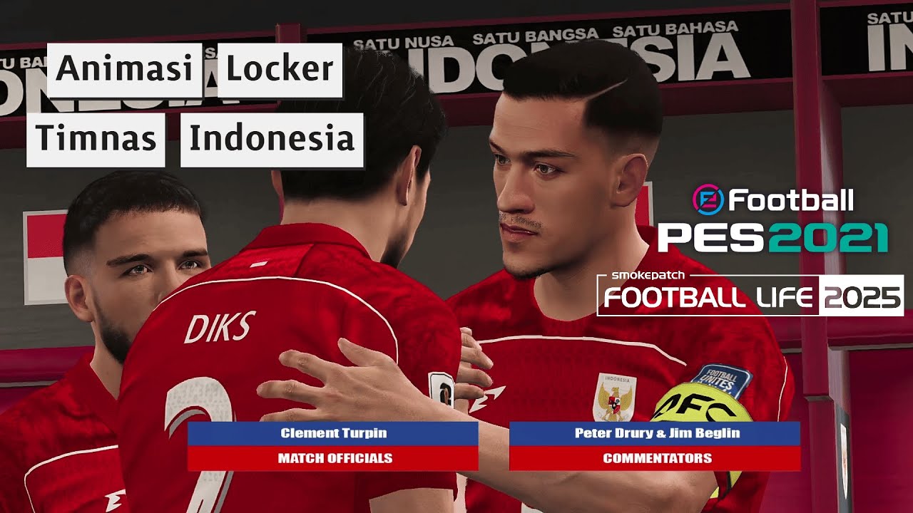 INI DIA !!! Animasi Locker Room Timnas Indonesia - PES 21 - Football Life 25
