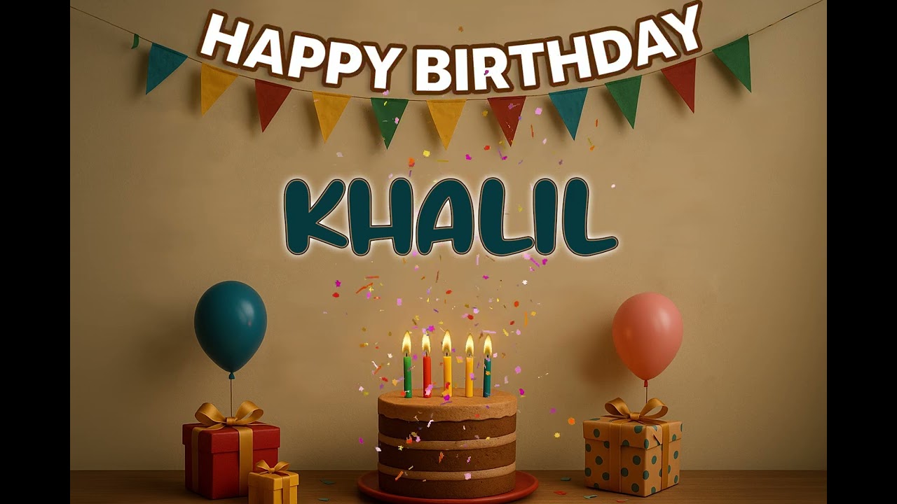 Khalil&rsquo;s Happy Birthday Song 🎈 | Custom Track by XBirthdays for Kids & Adults | 2026