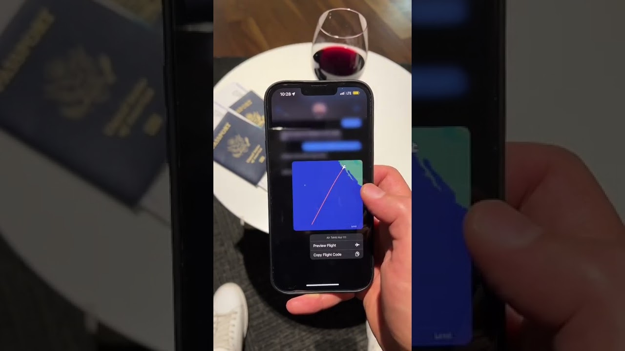 iPhone iMessage Flight Tracking
