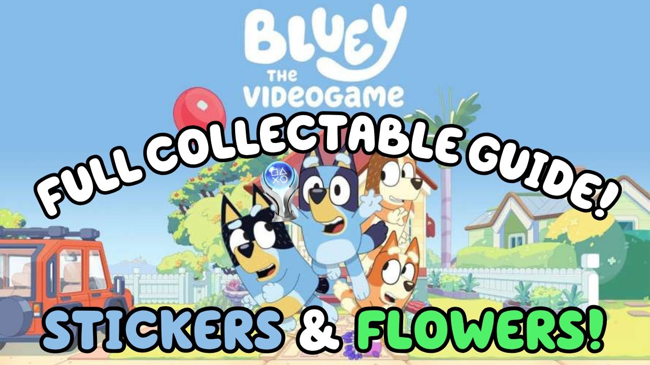 Bluey the Video Game-All collectables! Including Plants and Flowers!
