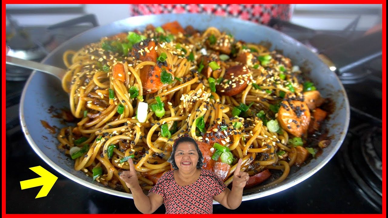 TEM ESPAGUETE NA SUA CASA?? FAÇA ESSE MACARRÃO ORIENTAL IN-CRÍ-VEL!!